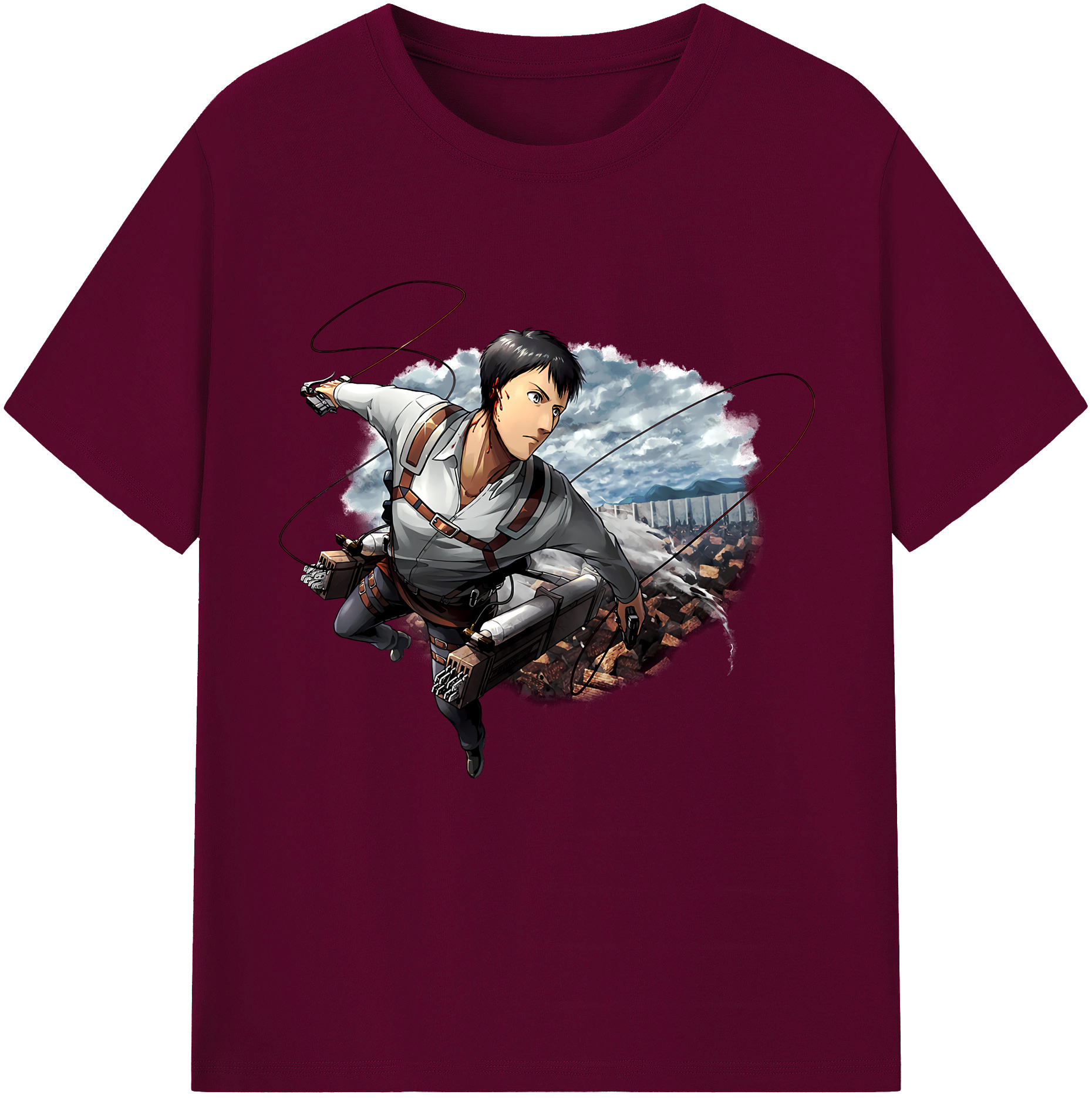 （画像用） 進撃の巨人 ベルトルト・フーバー Attack on Titan Bertholdt Hoover レディースカジュアルプリントTシャツ（綿100％）